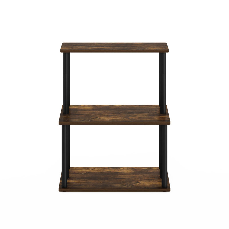 Étagère de rangement à 3 niveaux, Bois de pin ambré