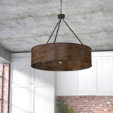 Luyster 5 - Light Dimmable Drum Chandelier