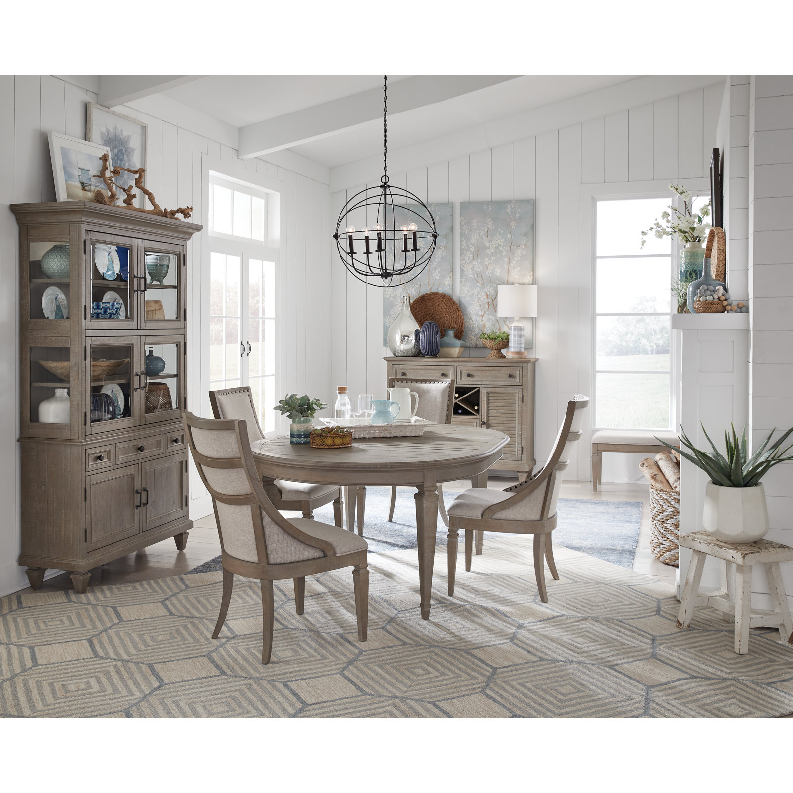 Dione 52'' Extendable Round Dining Table