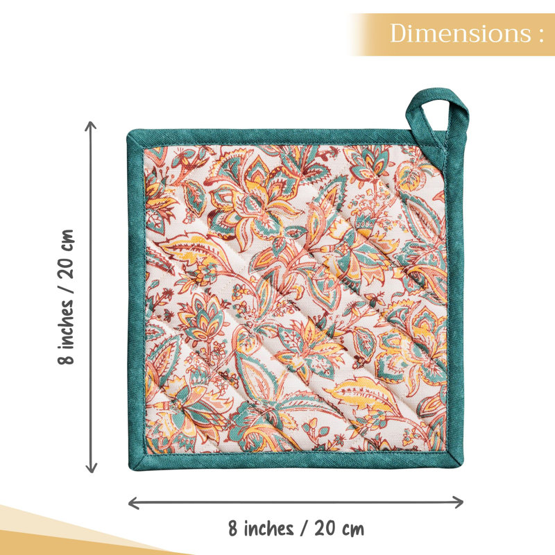 Maison d'Hermine Nila 100 % coton manique simple - 8 po x 8 po