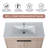 Parkstone 36'' Single Bathroom Vanity with Ceramic Top-372467775