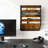 Wall File Organizer For Office, 5-Tier Rustic Hanging File Holder Wall Storage Rack For Documents/Magazine/Literature/File Folders/Mails/Envelopes, Brown