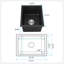 Quartz 13.77" L X 17.71" W Undermount Bar Sink With Basket Strainer