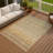 Machine Washable Indoor/Outdoor Emelia ACN2315 Stripes Rug-582338782