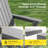  HDPE Folding Adirondack Chair with Ergonomic Design & Cup Holder, Heavy Duty Adirondack Chair for Patio, Pool, and Yard-419631530