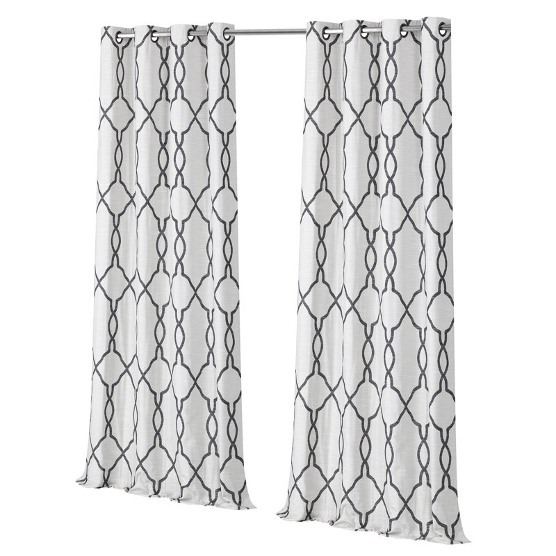 Mallie Room Darkening Curtain Pair, Gray, 50" W x 63" L