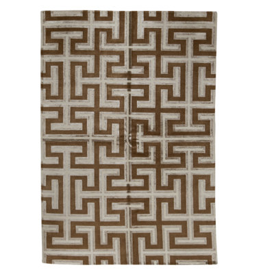 Tapis rectangulaire noué à la main