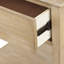 Table de chevet naturelle - aspect rustique, grand espace de rangement en bois pour table de chevet, savoir-faire artisanal