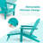 Baughn Plastic/Resin Adirondack Chair with Ottoman-864045595