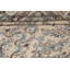 Tapis décoratif beige en laine de conception unique 6 pi 7 po x 9 pi 9 po noué à la main