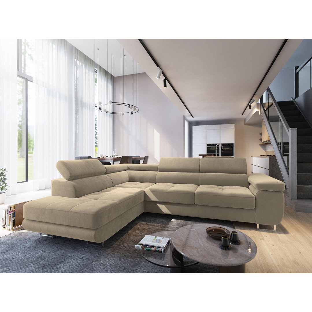 Ecksofa Avorie mit Bettfunktion