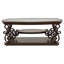 Ensemble de table basse et de table de bout Attalus 3 pièces Merlot foncé-1220770969