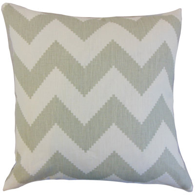 Coussin en lin maillol zigzag