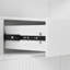 Armoire garde-manger arquée moderne avec tablettes de rangement réglables, MDF blanc
