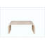 Farmhouse  Vintage Crafts Coffee Table,Curved Art Deco Design, Easy Assembly