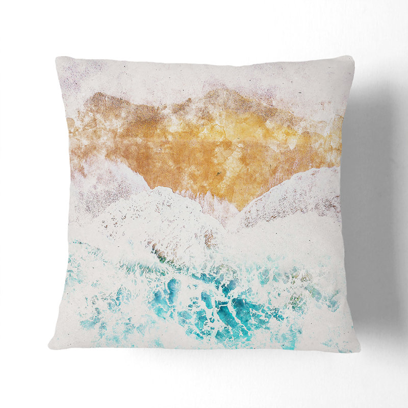 Square Throw Cushion, White, 55cm H x 55cm W x 20cm D