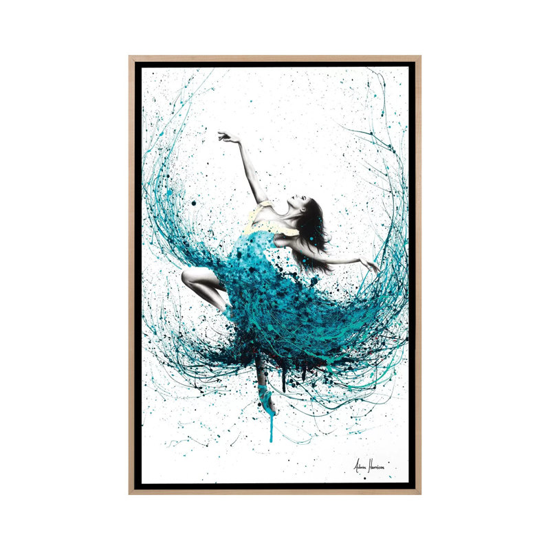 Print on Canvas, 66.04cm H x 45.72cm W x 3.81cm D, Oak Floater Framed