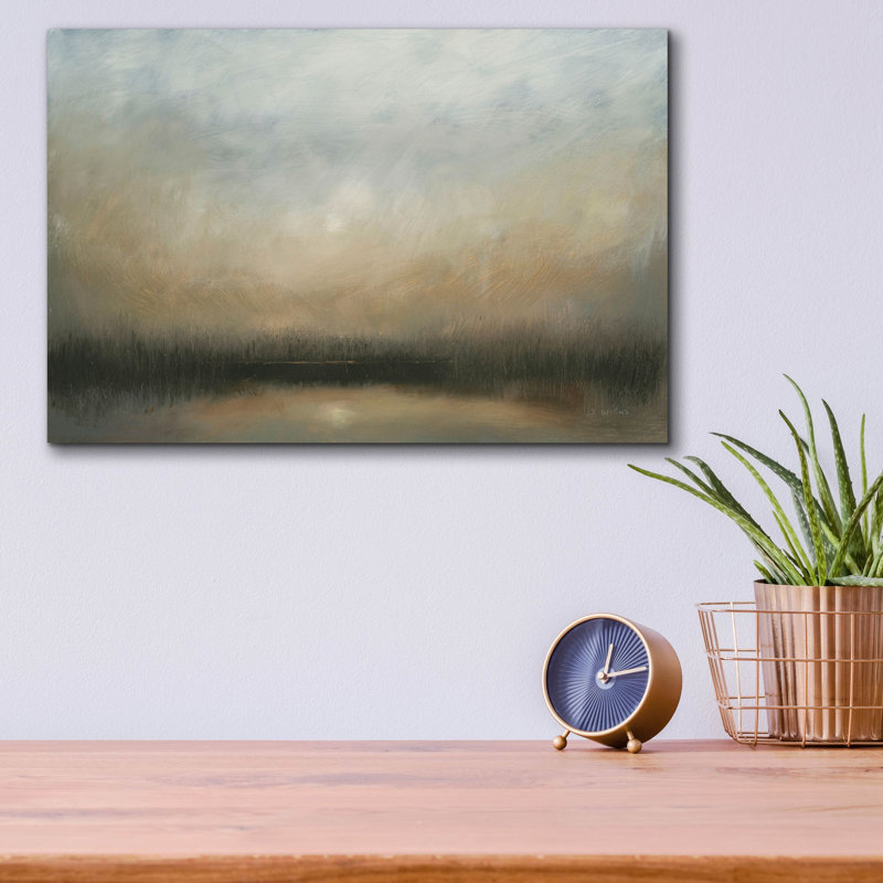  «Evening Landscape» par James Wiens, art mural en verre acrylique, 16 po x 12 po