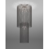 Giogali Ceiling Lamp Ca2 Crystal Smoky Glossy Chrome E26 Ul