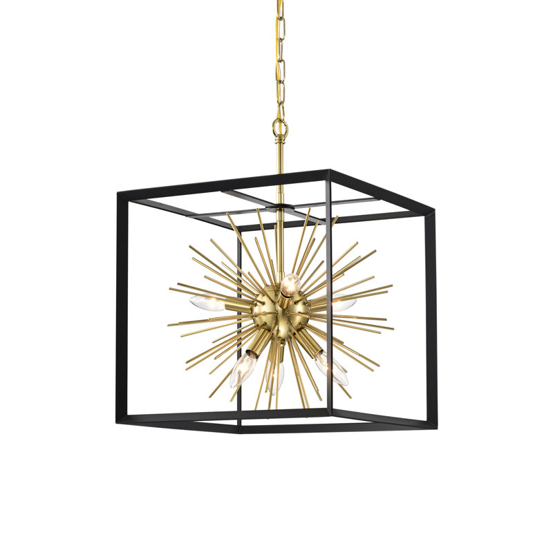 6 - Light Dimmable Sputnik Chandelier