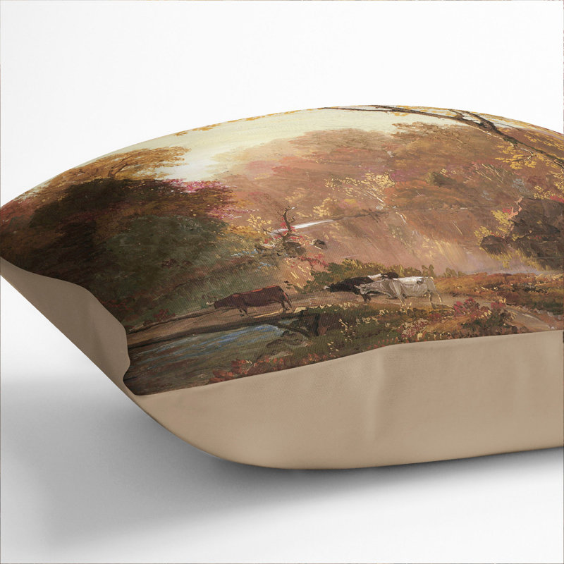 Autumn in North America Scatter Cushion, 40cm H x 40cm W x 15cm D, Stone