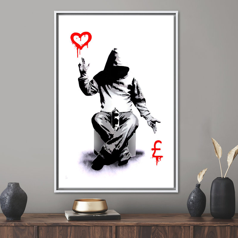 Print on Canvas, 20 cm H x 30 cm W, White Floater Framed