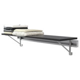 Single Wall Mounted Closet Shelf (SHELF ONLY - no hang)