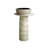 Homary 19.29'' Gray Fireclay Circular Bathroom Sink