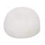 Fauteuil à billes rond en fausse fourrure 3 pieds Mandana, blanc (fauteuil à billes)