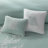 Oversized Cotton Jacquard Comforter Set Aqua-121108237
