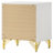 Lucia 2-Drawer Nightstand Bedside Table White-106714816