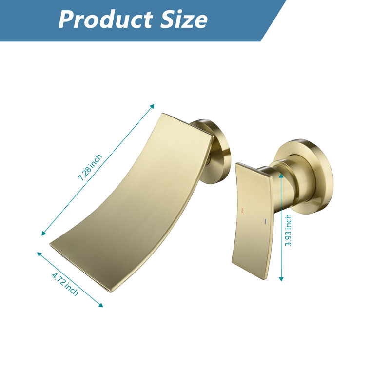 Single-handle Bathroom Faucet, Brushed Gold