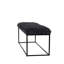 Banc rembourré en velours 39 po Gemma-1813041961