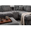 Canapé modulaire réversible en fausse fourrure avec console média et repose-pieds Vega-1377452582