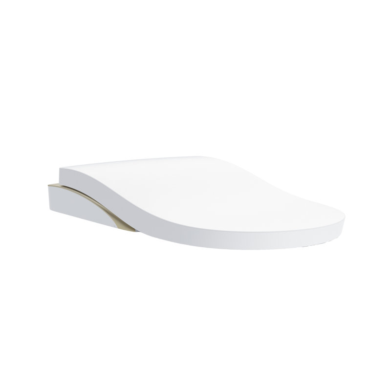 Neorest® Elongated Hard Toilet Seat, Cotton/Silver