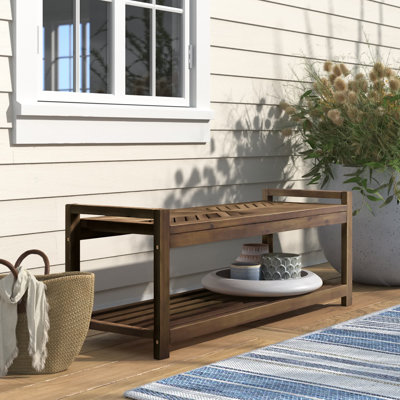 Banc de rangement en bois Ovolo