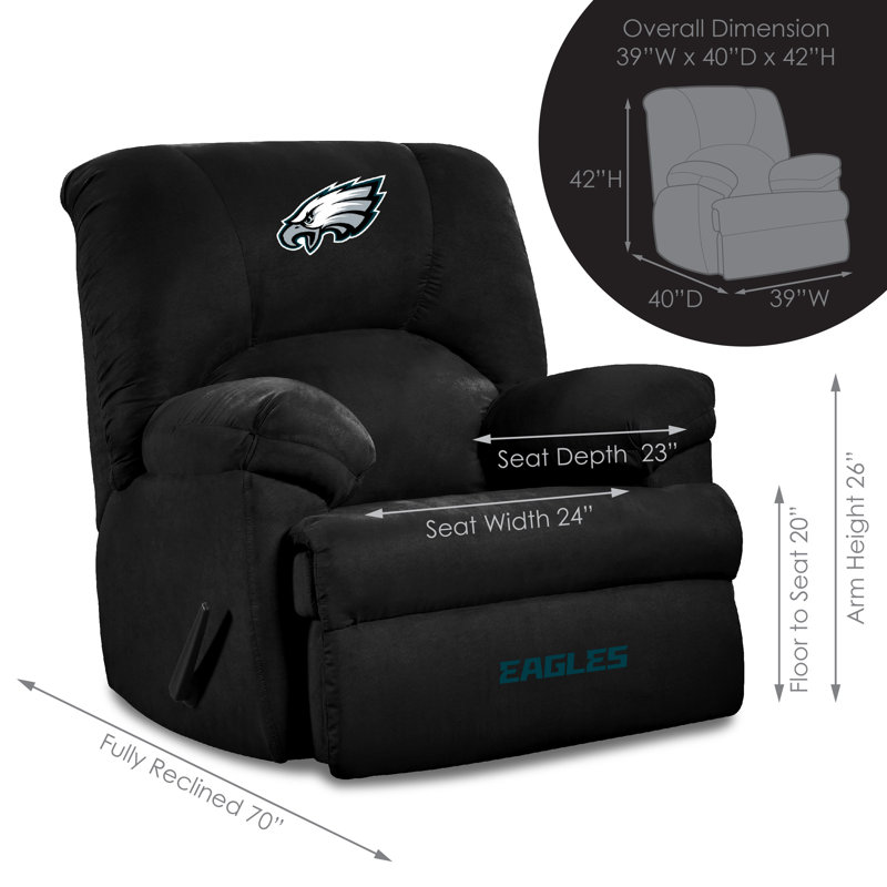 NFL Upholstered Recliner, Philadelphia Eagles