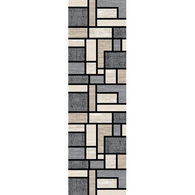 Tapis gris / ivoire Marmolejo