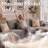 Boneless 134”Sectional Cloud Boneless Sofa Cloud Couch for Living Room, U Shaped Comfy Cordury Couch with Double Lounge Chair, Modern Deep Seat Minimalism Sofa for Home Furniture, No Assembly Required-1675245300