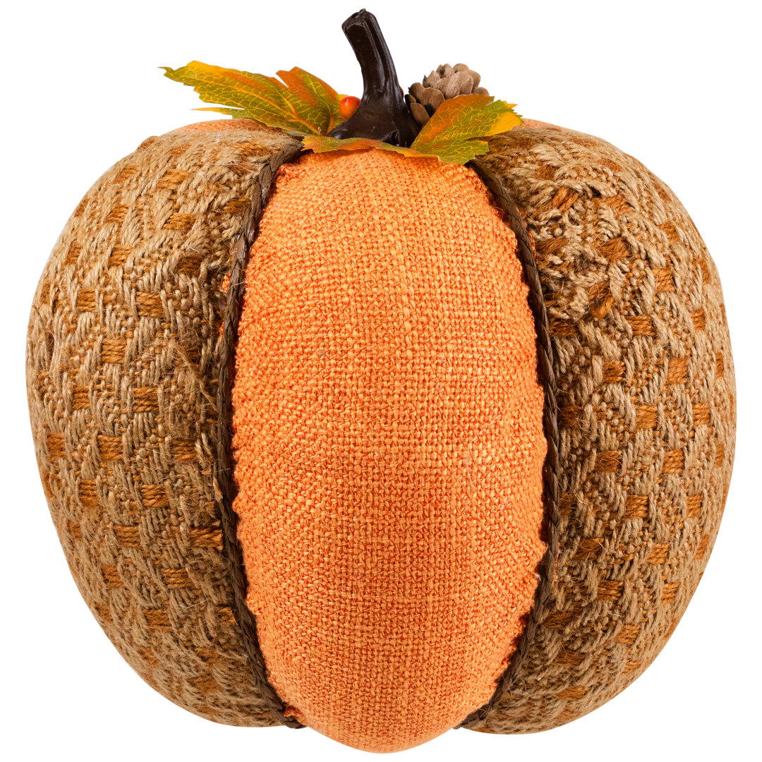 8.5" Orange Autumn Harvest Thanksgiving Table Top Pumpkin The Holiday Aisle®