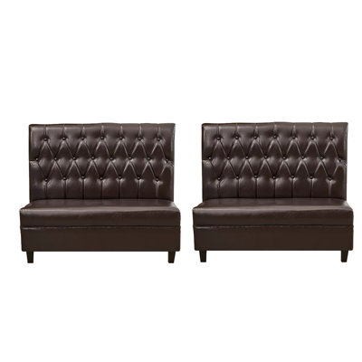 Korianna Faux Leather Upholstered Bench