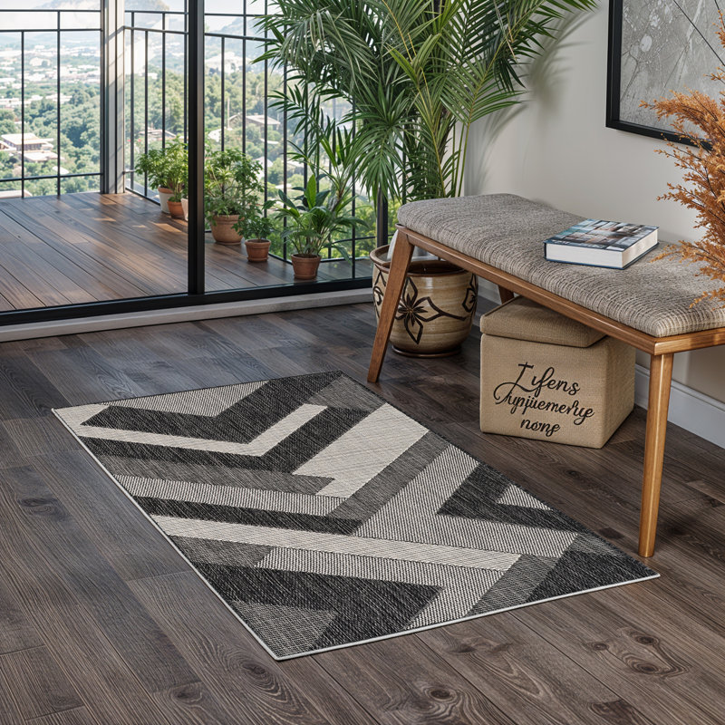 Aleeana Area Indoor/Outdoor Rug, Rectangle 80 x 150cm
