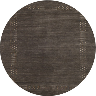 Tapis contemporain gris foncé