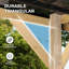 Pavillon de jardin en bois 8 pi x 5 pi Aoodor