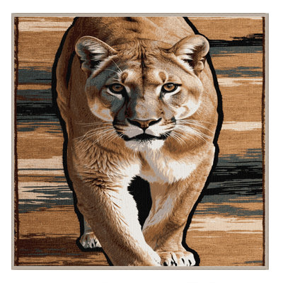  Tapis lavable en forme de lion de Californie
