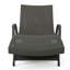 Chaise longue en osier avec accoudoirs Pe