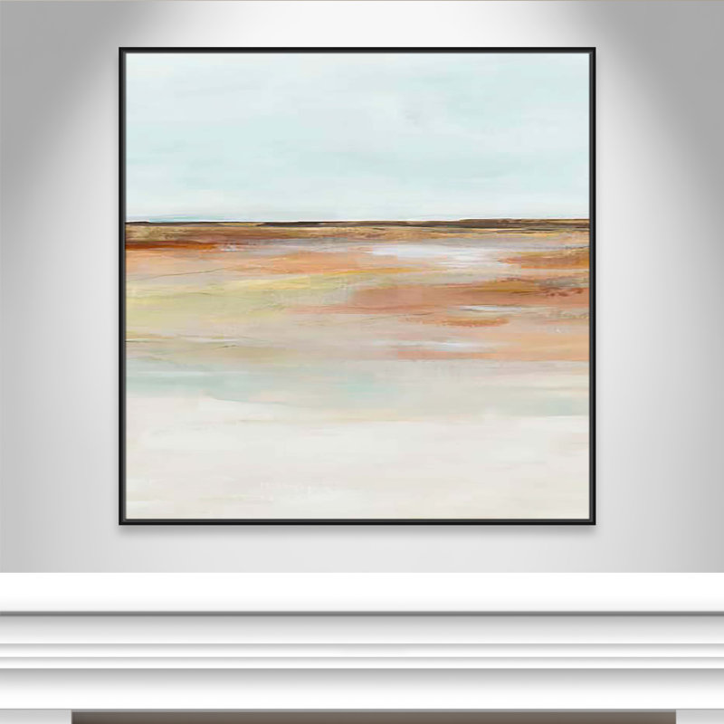 «Coastal Glades I Print» par Ian C, Cadre flottant noir, H 46,5 po x l 46,5 po x P 2 po
