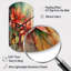 Horloge murale cylindrique rouge, poinsettias II-105569852