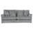 90" Recessed Arm Sofa with Reversible Cushions-2084808738