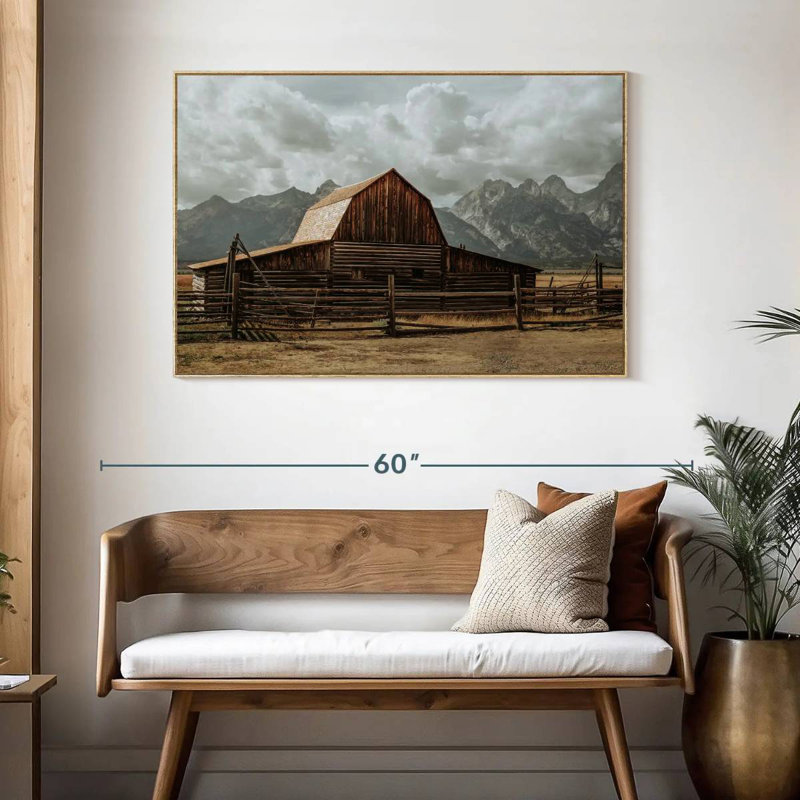 Grange Moulton, Cadre flottant en bois naturel, 46 po x 31 po